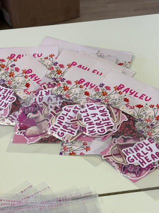 Bayleu Book Girly Stickers
